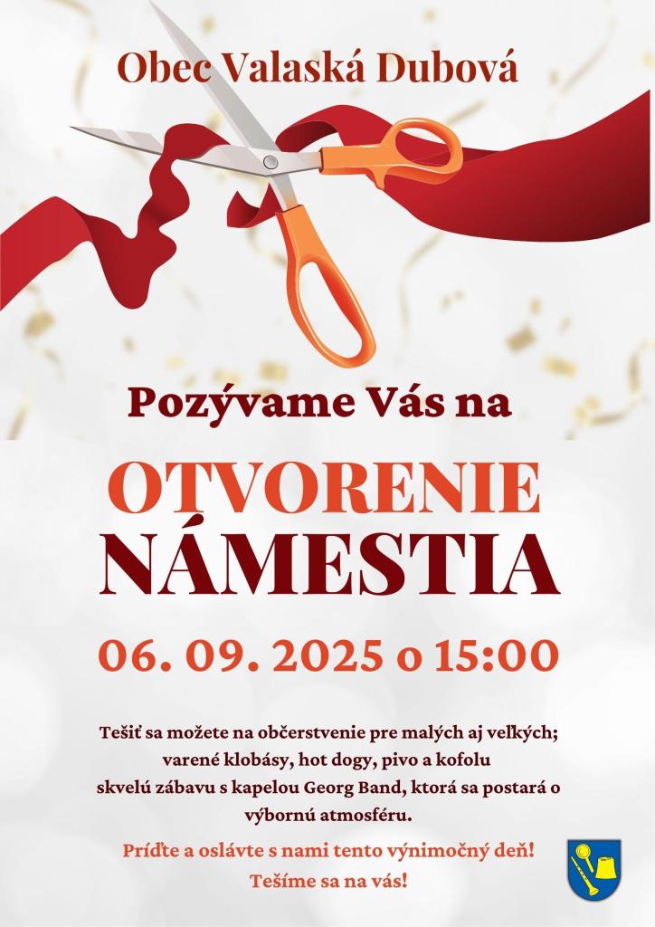 Otvorenie námestia