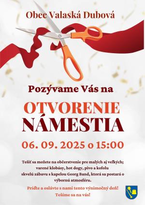 Otvorenie námestia